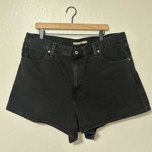 Levi's Women's Plus Size High Waisted Mom Shorts